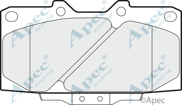 APEC BRAKING Комплект тормозных колодок, дисковый тормоз PAD960